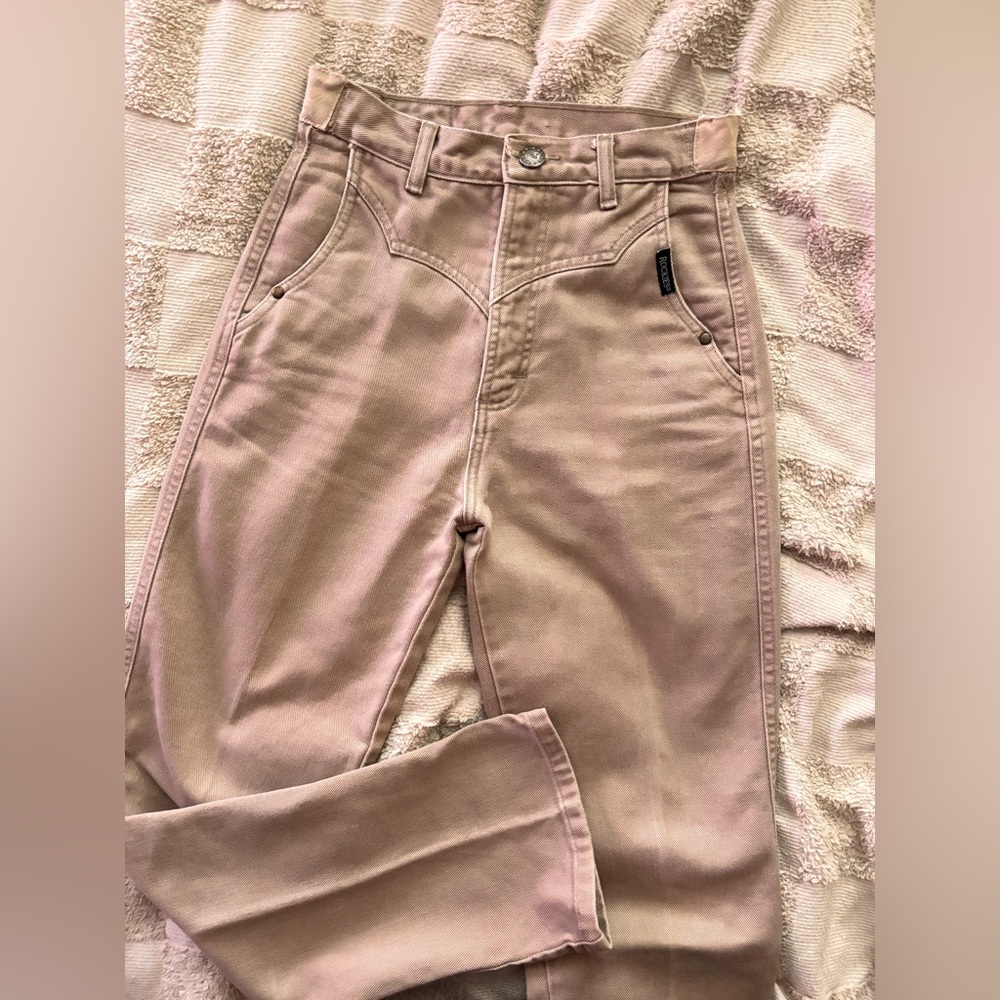 Vintage Tan Rockies western yolk size 26 Rocky Mountain denim jeans